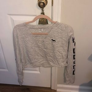 PINK/ Victoria’s Secret gray crop top